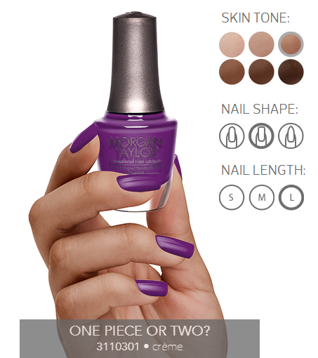 Morgan Taylor Nail Polish - 3110301  - One Piece Or Two?