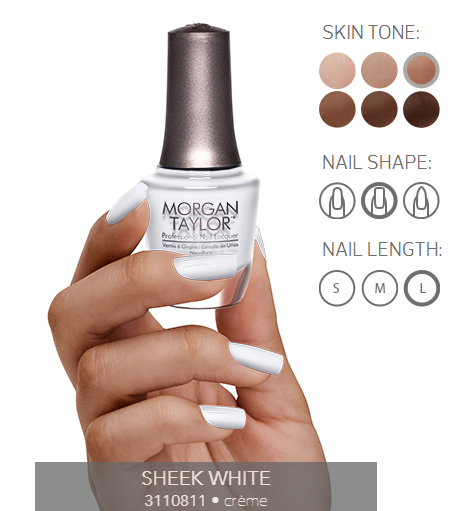 Morgan Taylor Nail Polish - 3110811  - Sheek White