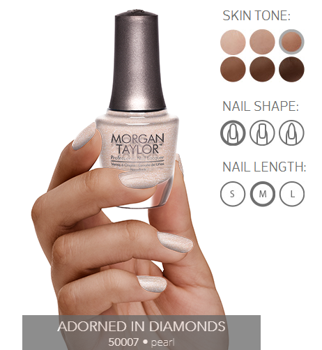 Morgan Taylor Nail Polish - 50007  - Adorned In Diamonds