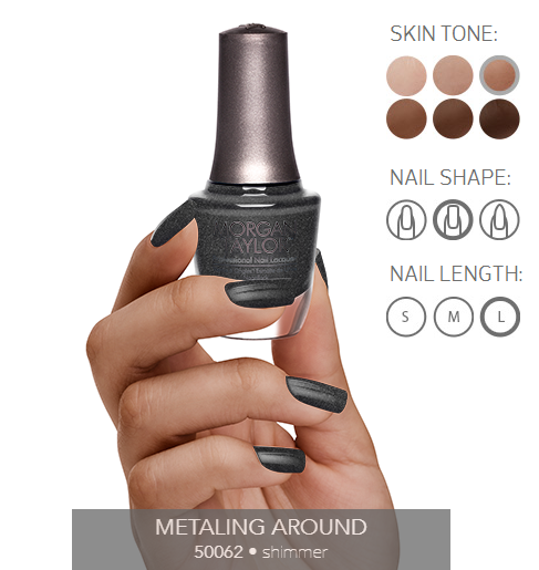 Morgan Taylor Nail Polish - 50062  - Metaling Around