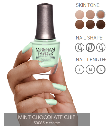 Morgan Taylor Nail Polish - 50085  - Mint Chocolate Chip