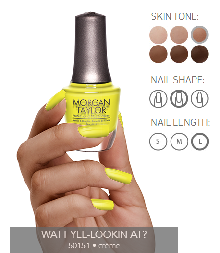 Morgan Taylor Nail Polish - 50151  - Watt Yel-Lookin At?