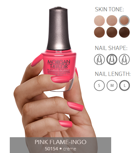 Morgan Taylor Nail Polish - 50154  - Pink Flame-Ingo
