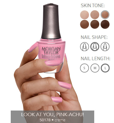 Morgan Taylor Nail Polish - 50178  - Look At You, Pink-Achu!
