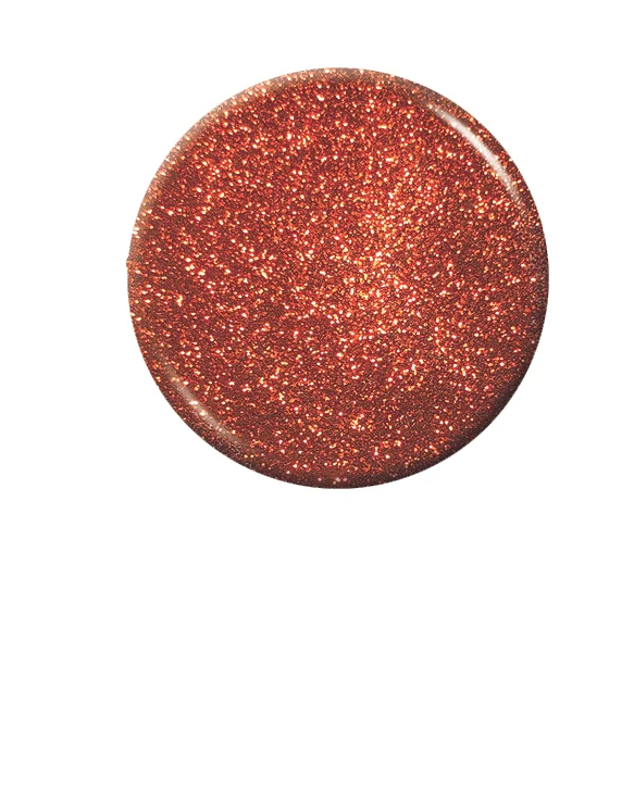 Elite Design Dipping Powder - ED133 - Brown Red Glitter
