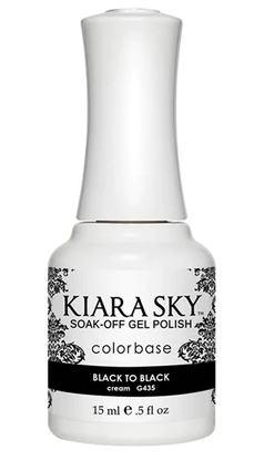 Kiara Sky Gel Polish - G435 - Black To Black